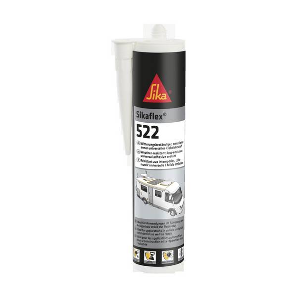 Sikaflex 522 Caravan 300ml STP Dichtstoff - 12 x Sikaflex 522 Caravan 300ml STP Dichtstoff, stahlgrau