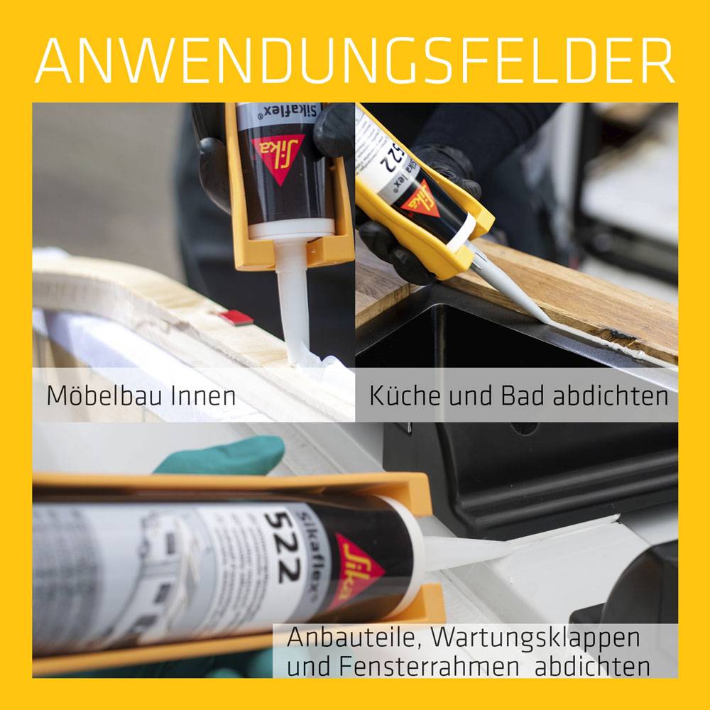 Sikaflex 522 STP Dichtstoff Caravan weiß 300ml 634863-1