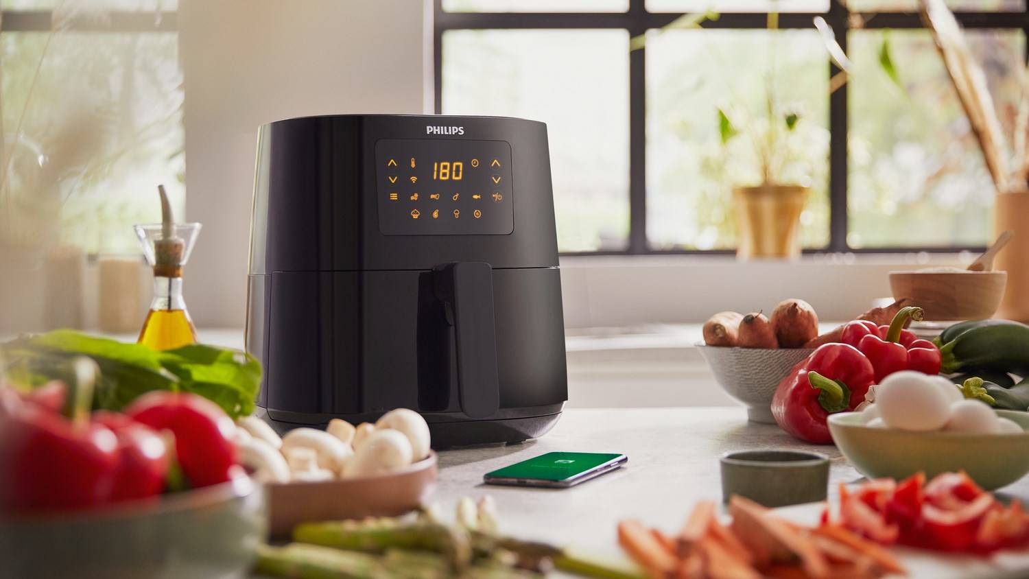 Philips Series 5000 Connected HD9255 AirfryerKunststoff-1
