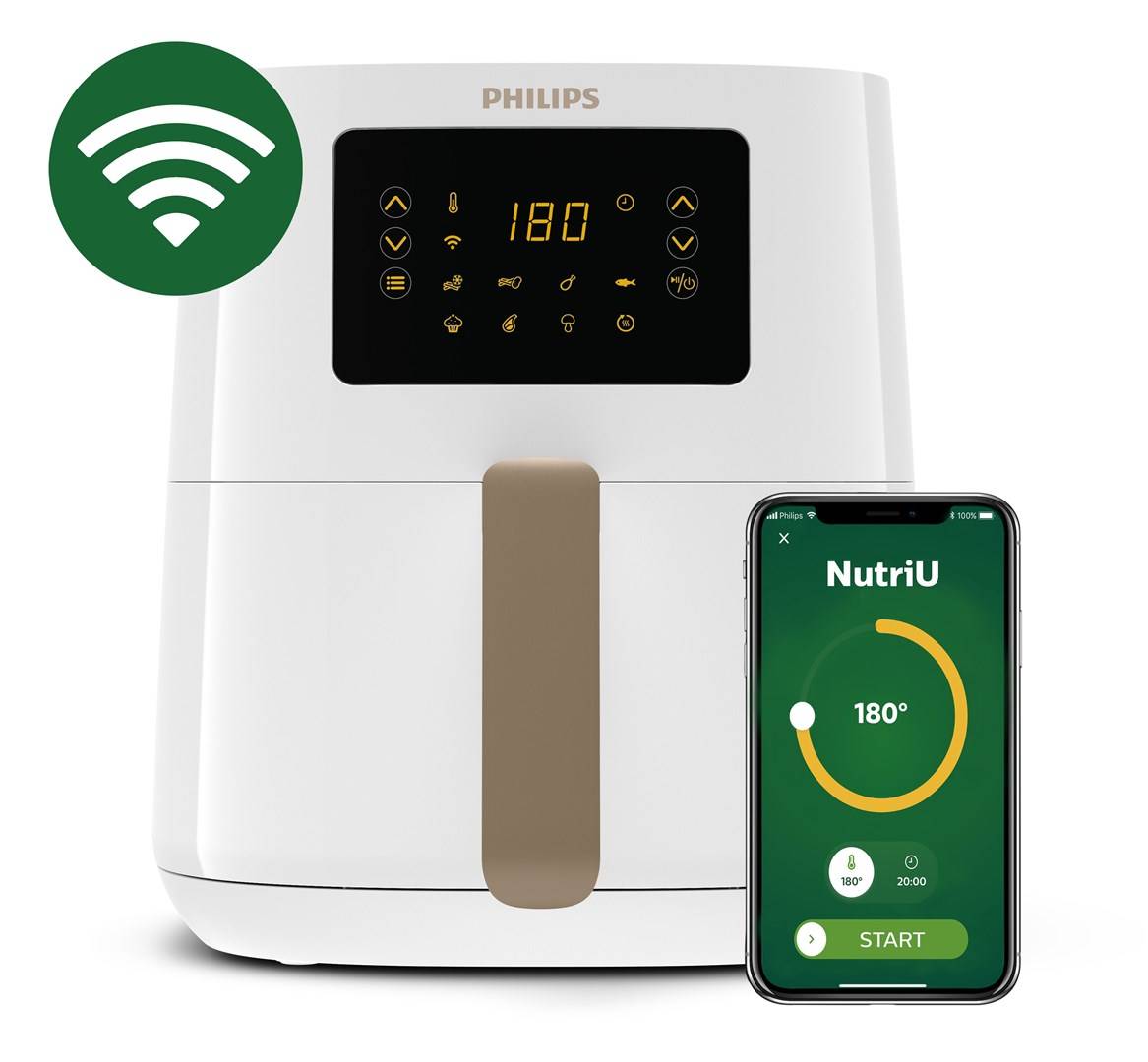 Philips Series 5000 Connected HD9255 AirfryerKunststoff-4