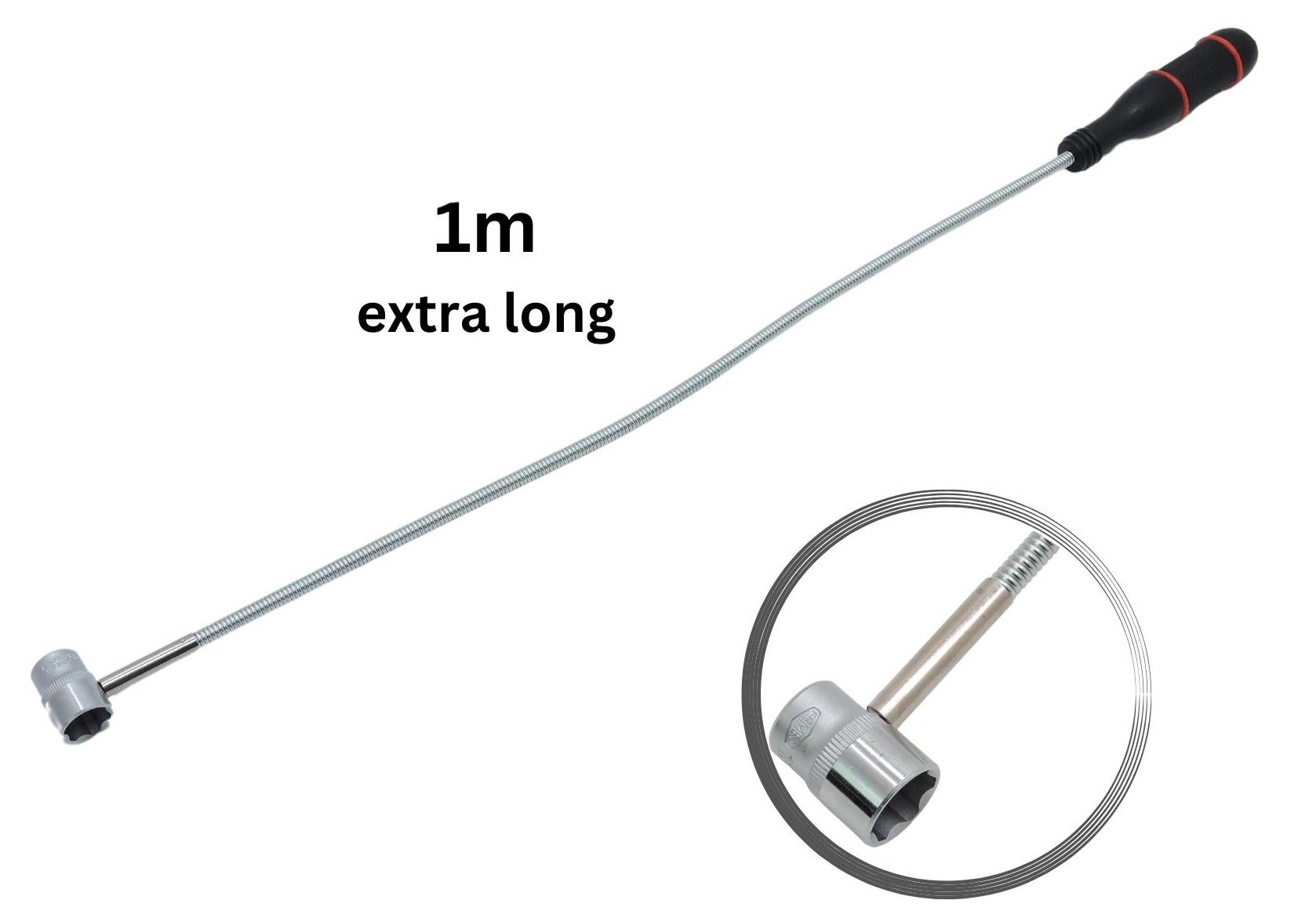 FAMEX 15104 Magnetheber Magnetstabgreifer - Extra lang 100 cm - Tragkraft 700 g - schlanker Kopf 6,5 mm-2