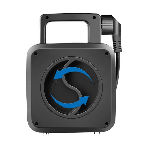 LogiLink Power Cable Reel 4 sockets w/USB-A & USB-C 20W IP20 Kabel Digital/Daten 5 m