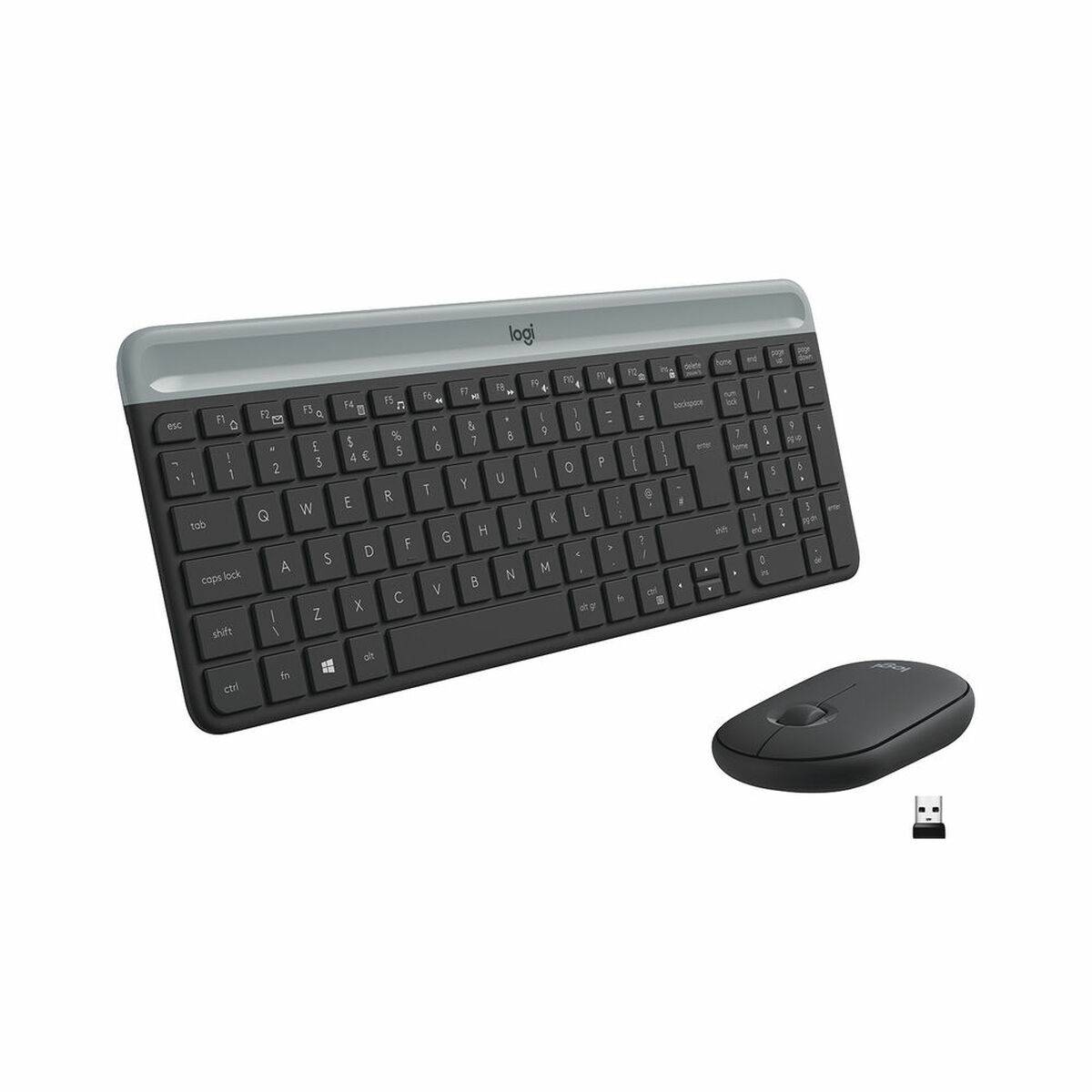 Logitech Slim Wireless Combo MK470 - Tastatur-und-Maus-Set - TL: Spanisch, QWERTY-1