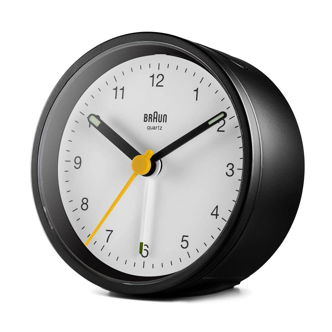 Braun BC12BW, Quarzwecker, Rund, Schwarz, Weiß, 12 h, Summer, Akku-2