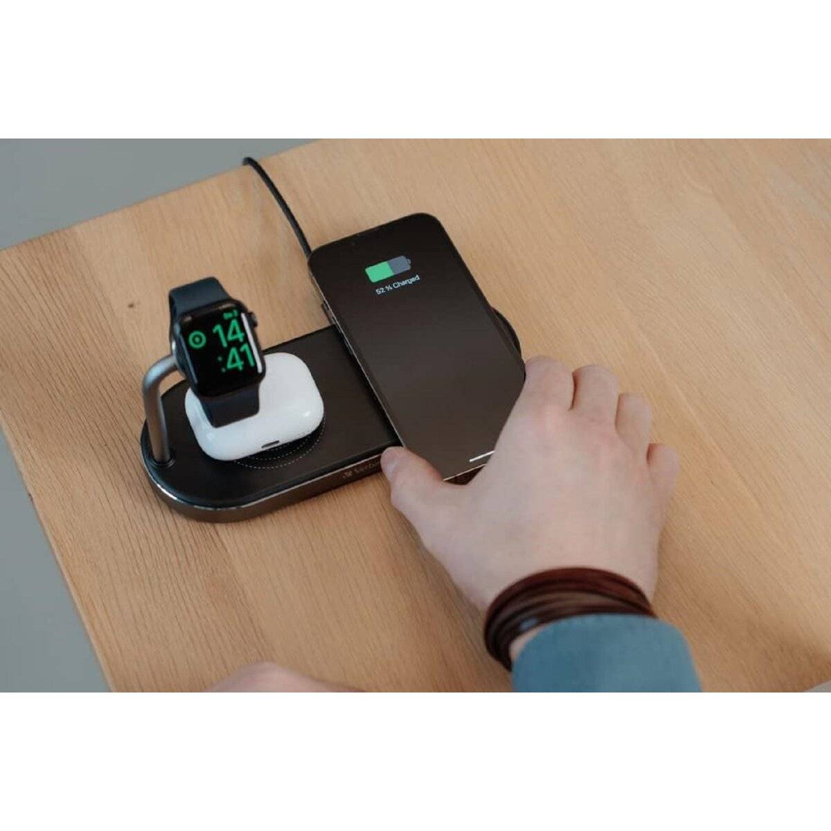 Verbatim Wireless Ladegerät 3-in-1 – Schnelles Aufladen-3