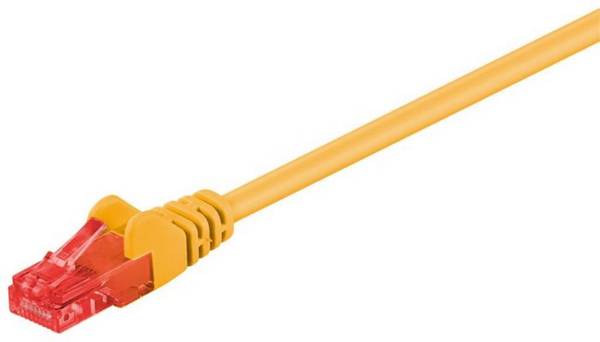Cavo RJ45 UTP CAT6 - 3Mt Giallo - termosaldato
