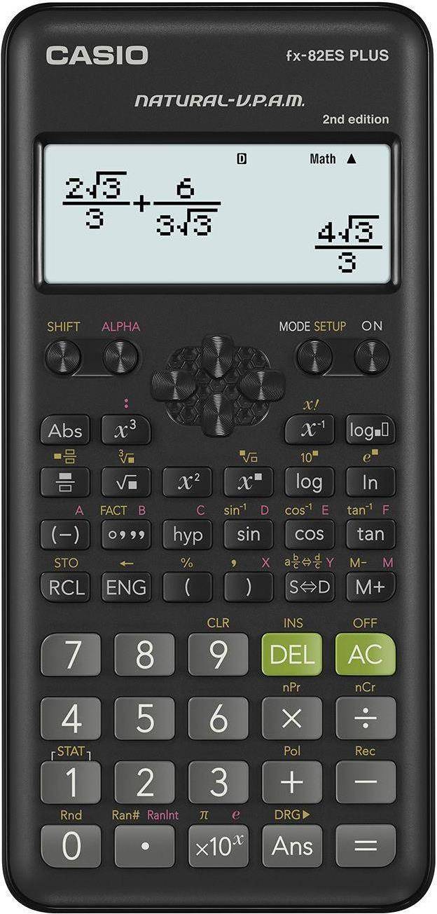 FX-82ES PLUS-2 Taschenrechner Tasche Wissenschaftlicher Schwarz-0