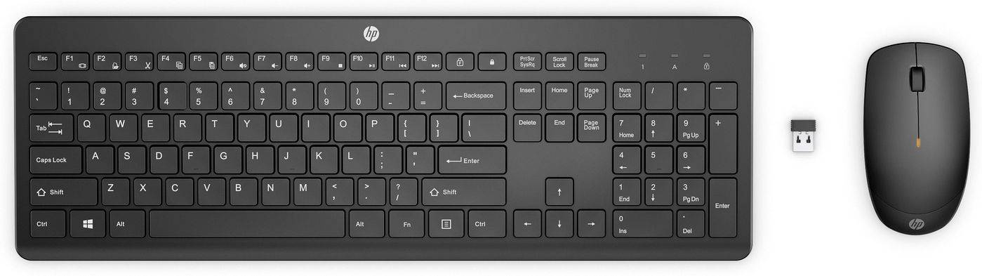HP 235 Tastatur und Maus Set | QWERTY EnglischKabellos / QWERTY Englisch / 1 x-0