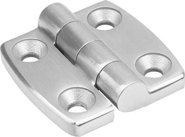 SCHARNIER 42X40, EDELSTAHL A4, A1=12,5, A2=12,5, A3=21, A4=21