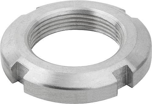NUTMUTTER DIN981 M12X1, D2=22, H=4, EDELSTAHL A2 BLANK-0