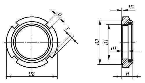 NUTMUTTER MIT ELASTIC-STOPP D1=M32X1,5 AUTOM.STAHL, KOMP:POLYAMID, D2=50-1
