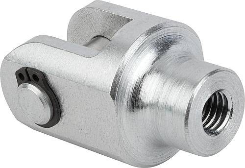 GABELGELENK FÜR GELENKKÖPFE STAHL, D=17-0