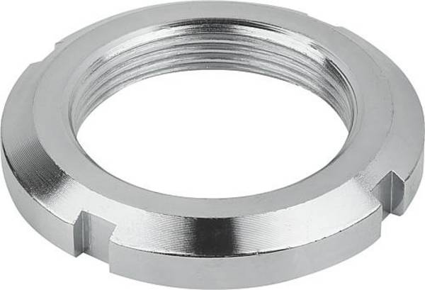 NUTMUTTER DIN981 M35X1,5, D2=52, H=8, STAHL VERZINKT