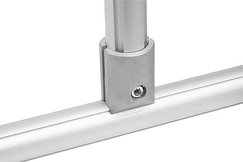 T-VERBINDER Ø30 MIT VERDREHSICHERUNG, TYP I, P=Ø30 ALUMINIUM-2
