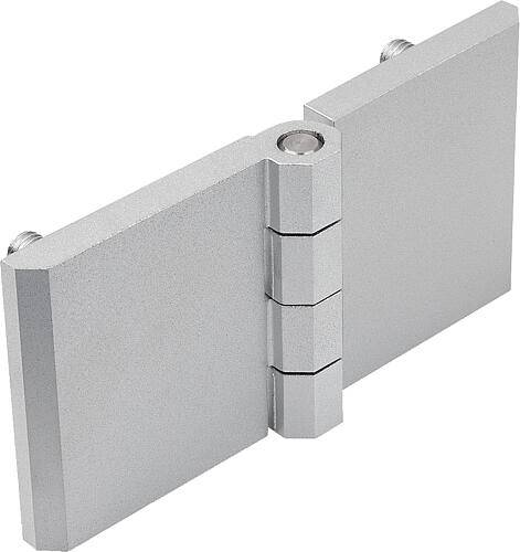 SCHARNIER 120X60, BEFESTIGUNGSSCHRAUBEN, ZINK VERCHROMT, KOMP:EDELSTAHL-0