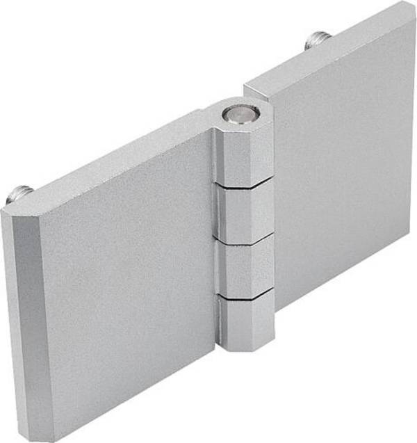 SCHARNIER 120X60, BEFESTIGUNGSSCHRAUBEN, ZINK VERCHROMT, KOMP:EDELSTAHL
