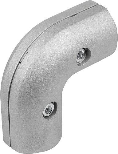 STOßVERBINDER 90° Ø30 MIT VERDREHSICHERUNG, TYP I, P=Ø30 ALUMINIUM-0