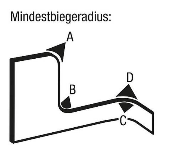 KANTENSCHUTZPROFIL OHNE DICHTUNG 2000X12X15, FORM:E, PVC SCHWARZ