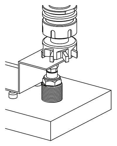 ABSTÜTZELEMENT HYDRAULISCH, FORM:A EINFACH WIRKEND, DK=16, HUB=8, GEBOHRTE KANÄLE STAHL-2