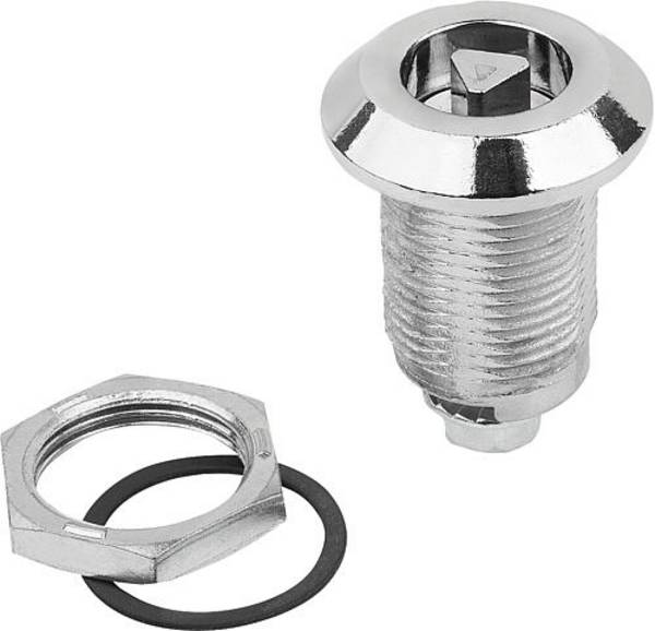 DREHRIEGEL LANGE AUSFÜHRUNG, MIT DREIKANT 7MM, H=30, ZINK VERCHROMT