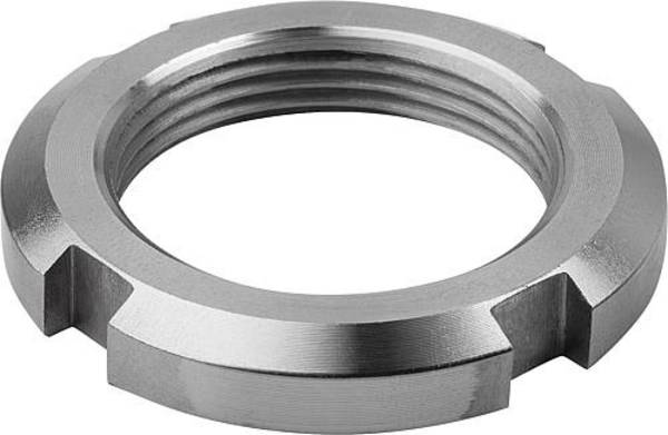 NUTMUTTER DIN70852 M18X1,5, D2=30, H=6, STAHL 1.0503 VERZINKT