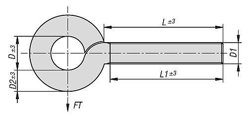 ÖSENSCHRAUBE TYP 48, D=12, L1=80 STAHL, GALVANISCH VERZINKT-1