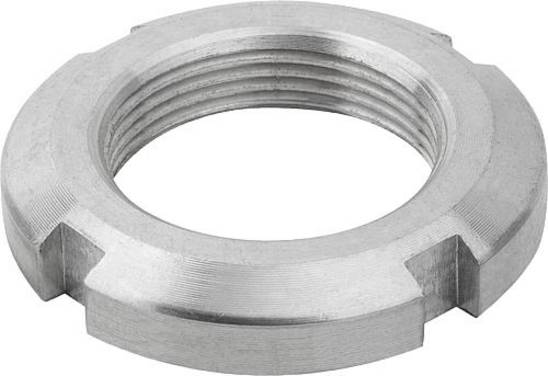 NUTMUTTER DIN981 M90X2, D2=120, H=16, EDELSTAHL A2 BLANK