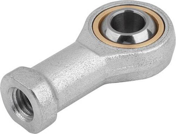 GELENKKOPF DIN ISO 12240-1 MIT GLEITLAGERUNG M20X1,5X33, D=20 LINKSGEWINDE, VERGÜTUNGSSTAHL VERZINKT,