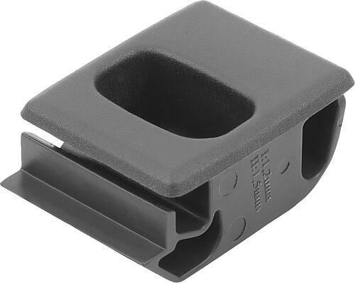 SCHNAPPVERSCHLUSS SCHALE, EINRASTBAR, FORM:A MINI, S=1,5, ABS SCHWARZ, KOMP:EDELSTAHL-0