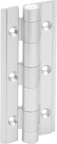 SCHARNIER OHNE FEDER A=35, B=90, ALUMINIUM FARBLOS ELOXIERT-0