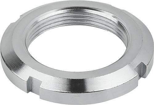 NUTMUTTER DIN981 M17X1, D2=28, H=5, STAHL VERZINKT-0