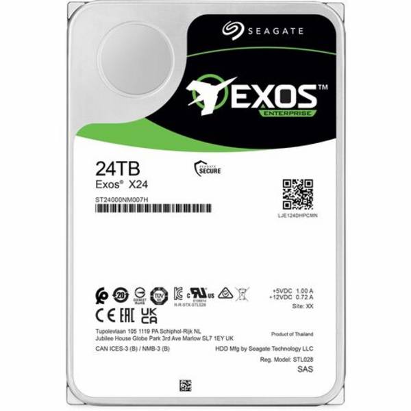 Seagate Exos X24 ST24000NM007H - Festplatte - Enterprise - 24 TB - intern - 3.5" (8.9 cm)
