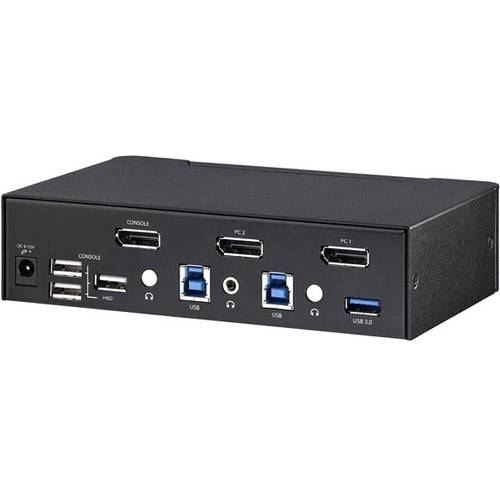 StarTech.com 2 Port DisplayPort KVM Switch mit USB 3.0 - 4K 60Hz - DisplayPort 1-2