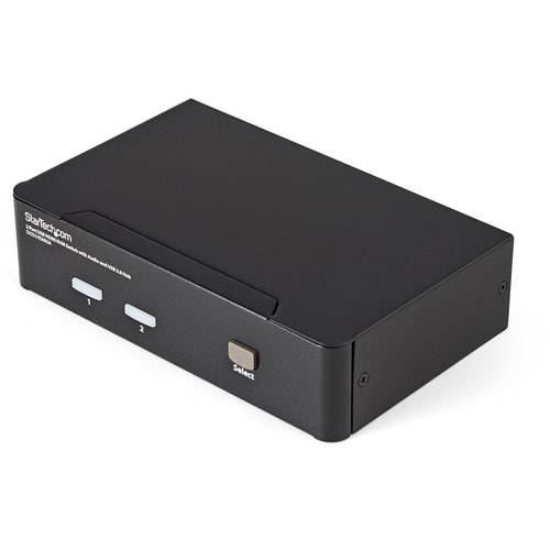 StarTech.com 2 Port USB HDMI KVM Switch / Umschalter mit Audio und USB 2.0 Hub --0