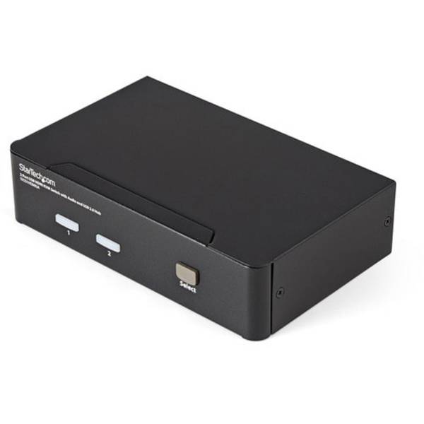 StarTech.com 2 Port USB HDMI KVM Switch / Umschalter mit Audio und USB 2.0 Hub -