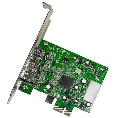 StarTech.com 3 Port 800+400 FireWire PCI Express Schnittstellen Combo Karte - PCIe 3 Port FireWire Card - PCI-e 1 x Fire-1