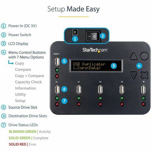 StarTech.com StarTech 1:5 Standalone USB Flash Drive Duplikator-3