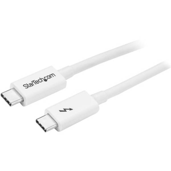 StarTech.com Thunderbolt 3 Kabel - 20Gbit/s - 1m - Weiß - 4K 60Hz - Passiv - Thu