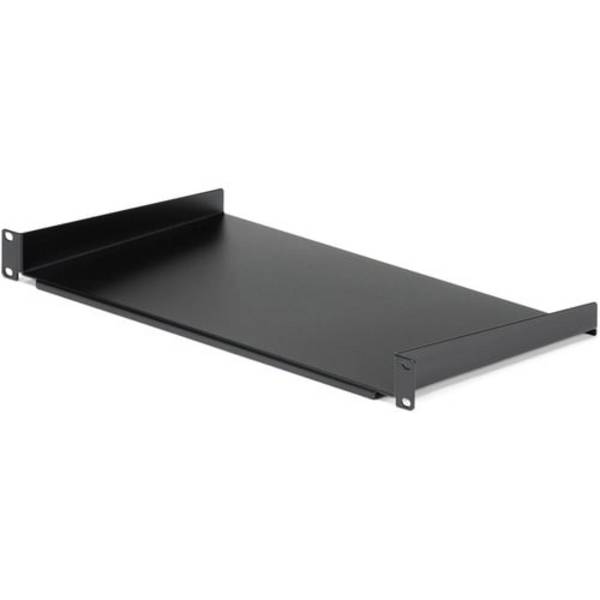 StarTech.com Server Rack Fachboden 1 HE - 25 cm Tief - Stahl - Rack - Regal - Schwarz - 1U - 25.4 cm (10"")