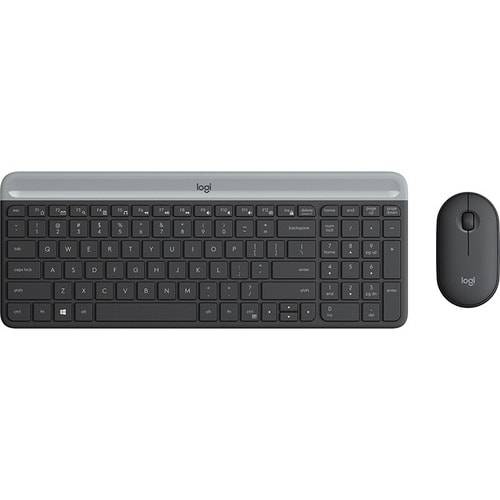 Logitech Slim Wireless Combo MK470 - Tastatur-und-Maus-Set-0