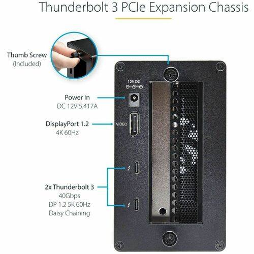 StarTech.com Thunderbolt 3 PCIe Erweiterungsgehäuse mit DisplayPort - PCIe x16 --1