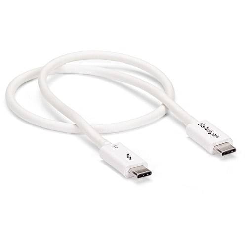 StarTech.com StarTech 1.6ft (50cm) Thunderbolt 3 Cable, 40Gbps, 100W PD, 4K/5K Video, Thunderbolt-Certified, Compatible-1
