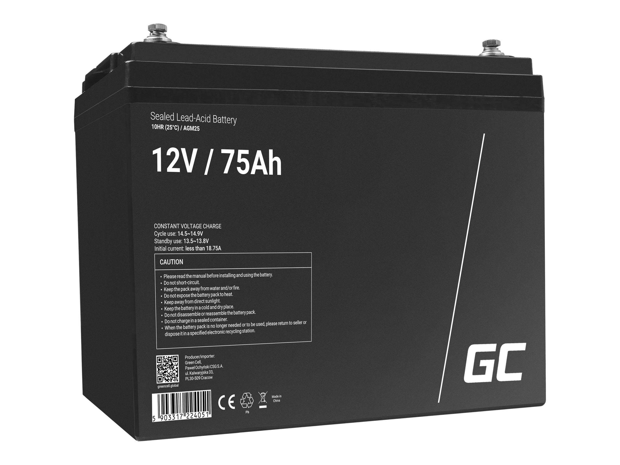 Green Cell - USV-Akku - 1 x Batterie - Sealed Lead Acid (SLA)-4