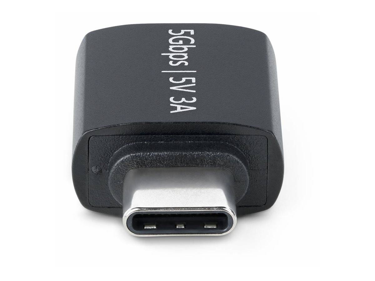 StarTech.com USB-C to USB-A Adapter, USB 5Gbps, Compact USB-C Male to USB-A Female Adapter, Durable Metal Housing, M/F --1
