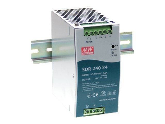 Mean Well Schaltnetzteil Serie SDR 240 W 24 V 10 A geschlossen für DIN-Schiene-1