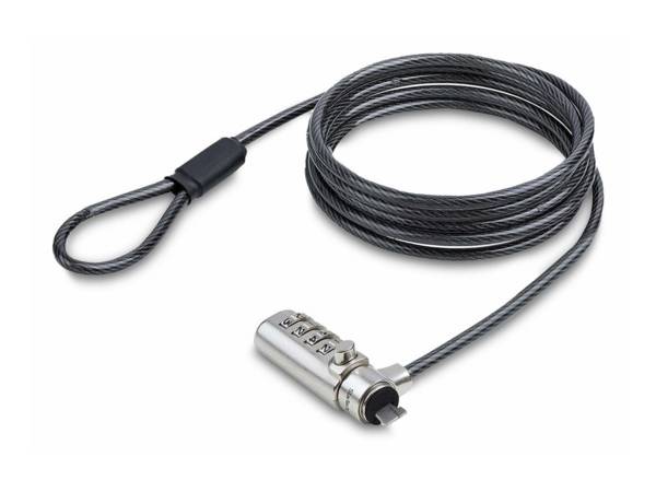 StarTech.com Slim Lock K-Slot Compatible, 6.6ft Combination Locking Cable