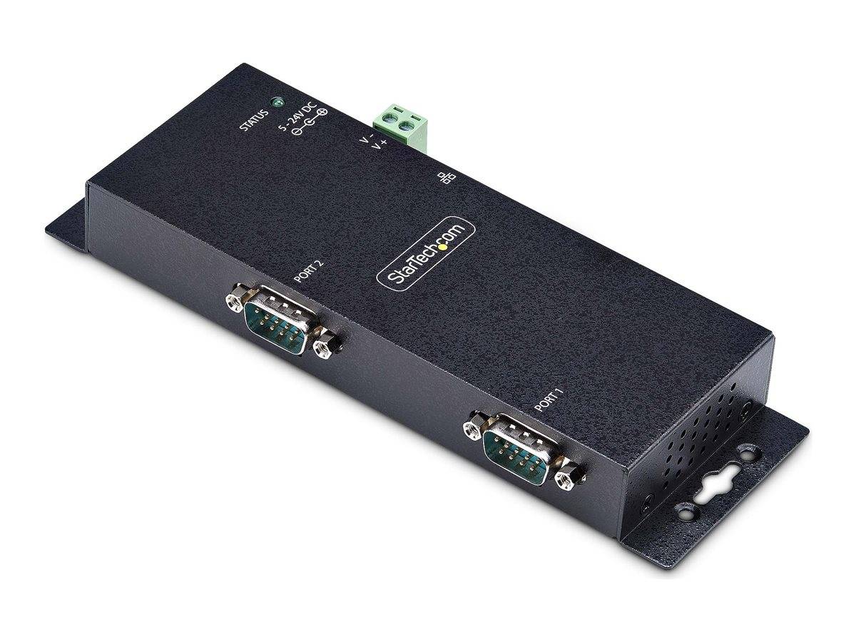 StarTech.com 2P Serial to Ethernet Adapter, IP LAN to RS232 DB9 Converter-3