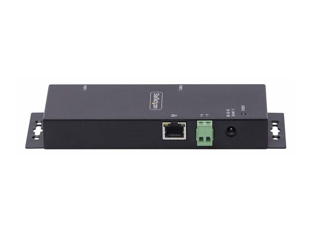 StarTech.com 2P Serial to Ethernet Adapter, IP LAN to RS232 DB9 Converter-4
