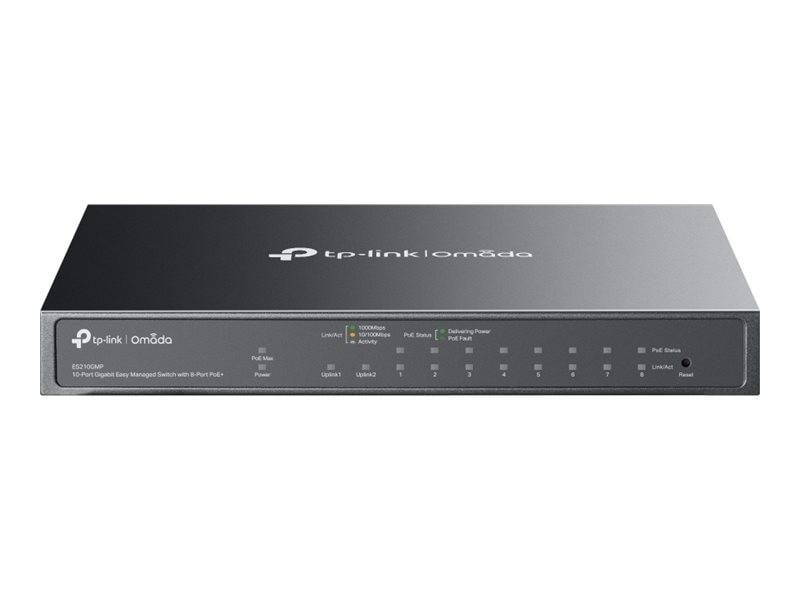 TP-LINK Omada ES210GP V1 - Switch - managed - 8 x 10/100/1000 (PoE+)-0