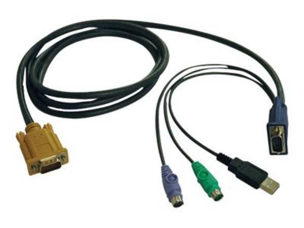 Eaton Tripp Lite Series 6ft USB / PS2 Cable Kit for KVM Switches B020-U08 / U16 & B022-U16 6' - Tastatur- / Video- / Mau